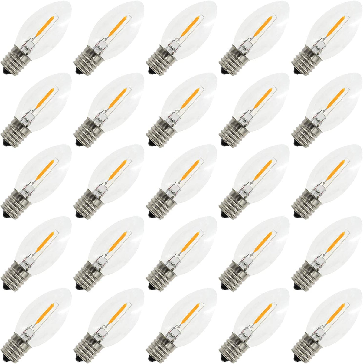 C9 Smooth Filament LED Bulbs (25 Per Bag) - ProEx Lights